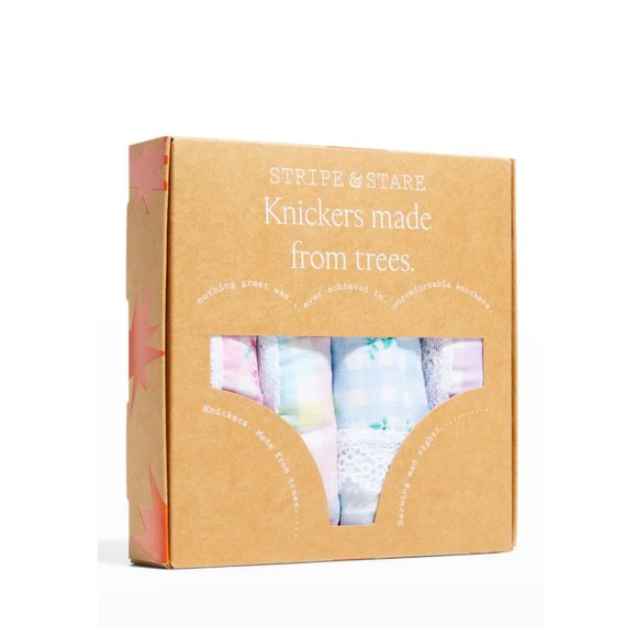 Stripe & Stare Biodegradable Bikini Brief + Thong (2 pairs) - XS - Picture 7 of 11